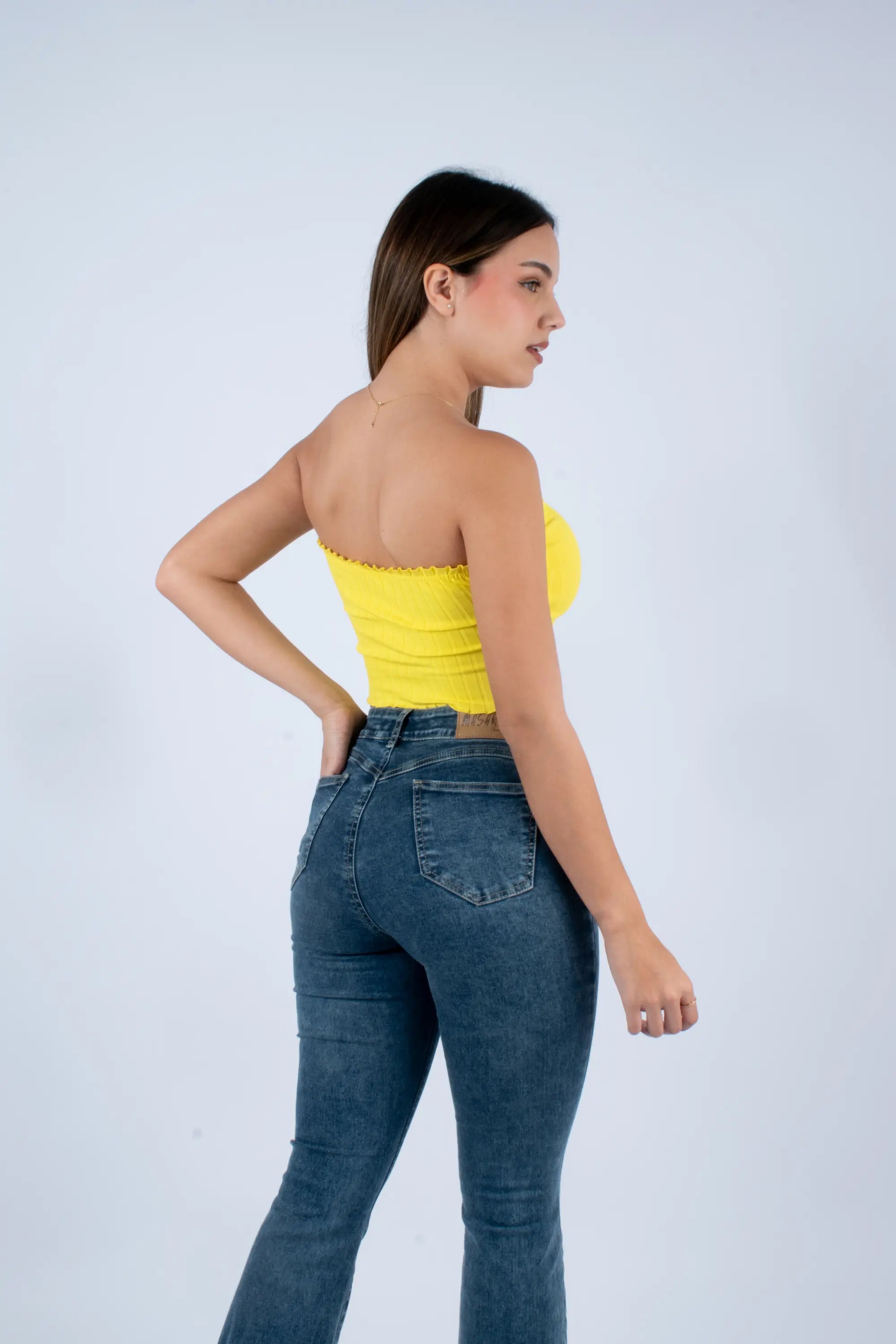 Top Abril Strapless