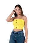 Top Abril Strapless