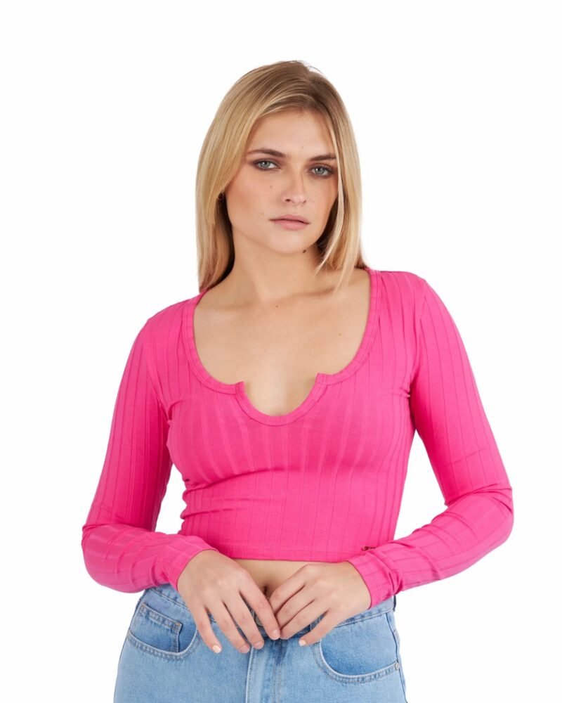 Top Celeste M/Larga